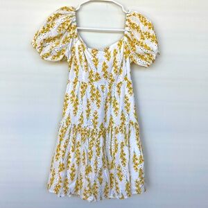 Jessica Simpson Floral Eyelet Mini Dress